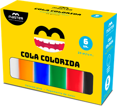 Cola Colorida Master 6 Cores 25g