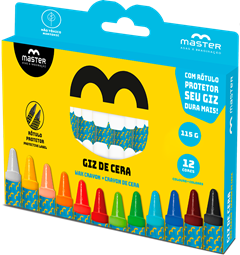 Giz De Cera Master 12 Cores 75mm