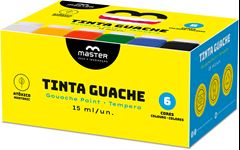 Tinta Guache Master 6 Cores 15ml