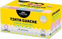 Tinta Guache Master 6 Cores 15ml Tons Pasteis