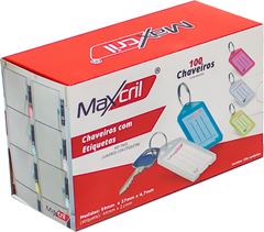 Chaveiro Com Etiqueta Maxcril Sortido 100un