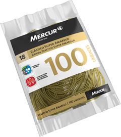 Elastico Mercur Super Amarelo 18 100un