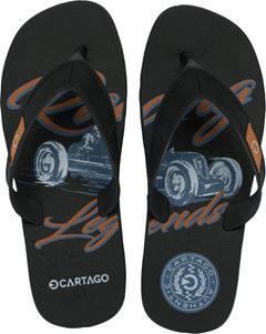 Sandalia Cartago Dakar Masc Adulto Preto/Azul/Laranja