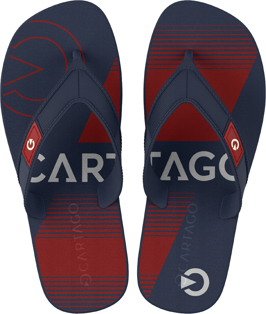 Sandalia Cartago Dakar Masc Infantil Azul/Azul/Vermelho