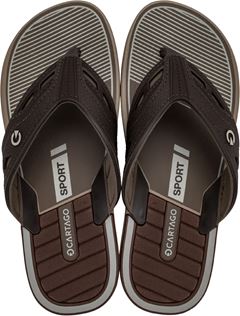 Sandalia Cartago Dallas Masc Adulto Bege/Marrom/Bronze