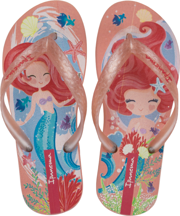 Sandalia Ipanema Temas Fem Infantil Rosa Claro/Rosa Perolado