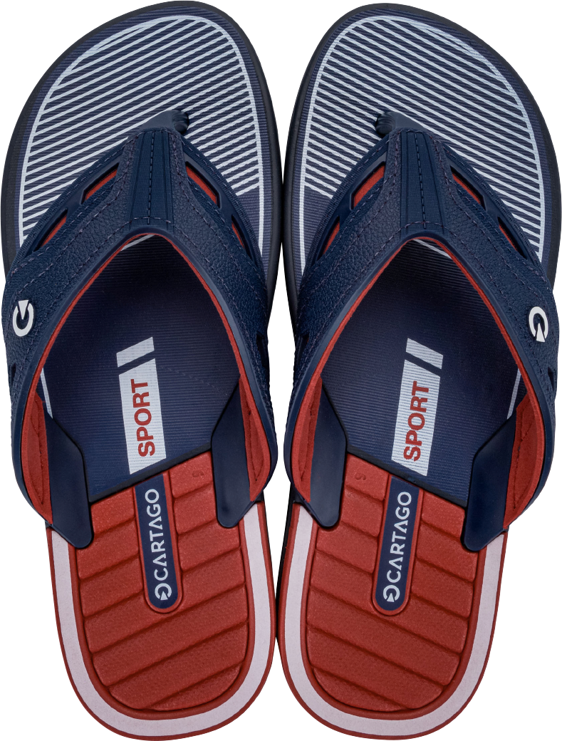 Sandalia Cartago Dallas Masc Adulto Azul/Vermelho/Branco