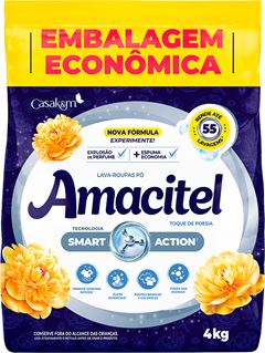 Sabao Em Po Amacitel Toque De Poesia Sachet 4kg