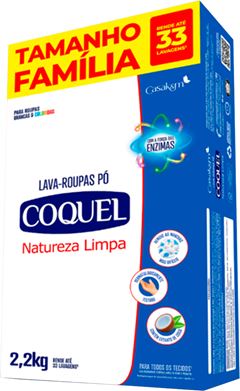 Sabao Em Po Coquel Natureza Limpa Caixa 2,2kg