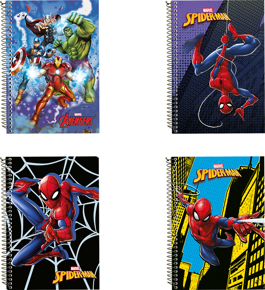 Caderno Culturama Universitario Marvel Spiderman Cd 1m 80f