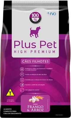 Racao Para Caes Plus Pet Filhotes Frango E Arroz 1kg