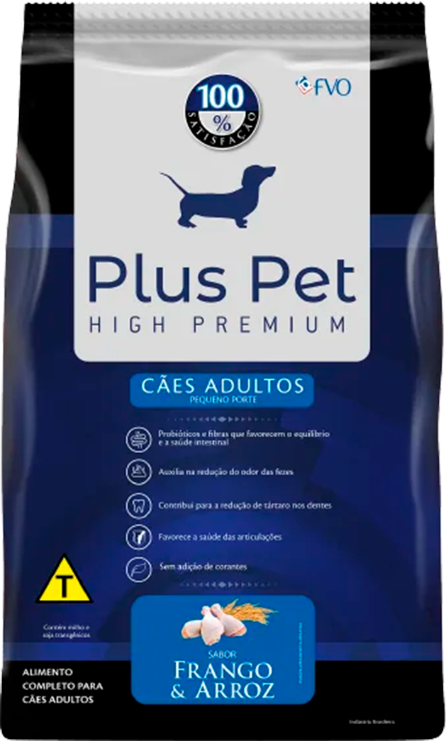 Racao Para Caes Plus Pet Pequenas Racas Frango E Arroz 1kg