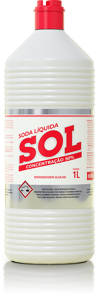 Soda Caustica Sol Liquida 1l