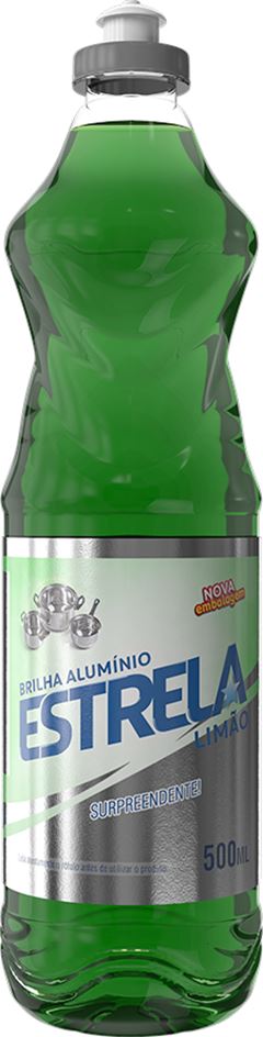 Brilha Aluminio Estrela Limao 500ml
