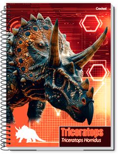 Caderno Credeal Universitario Super Dino Cd 10m 160fls