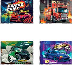Caderno Credeal Cartografia Super Cars Cd Esp 96fls