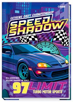 Caderno Credeal Super Cars 1/4  Cd Cost 80fls
