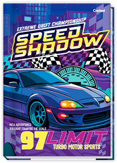 Caderno Credeal Universitario Super Cars Cd Cost 48fls