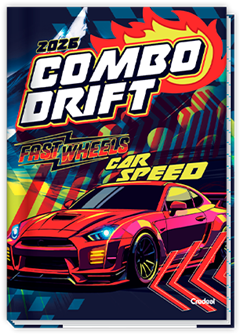 Caderno Credeal Universitario Super Cars Cd Cost 48fls