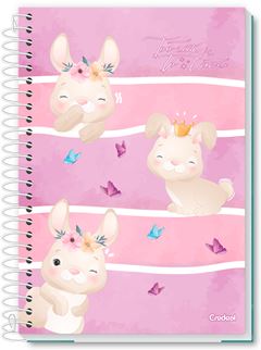 Caderno Credeal Universitario Lala Pets Cd 10m 160fls