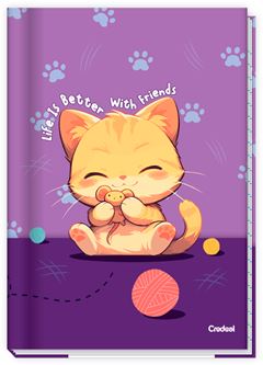 Caderno Credeal Universitario Lala Pets Cd Cost 80fls