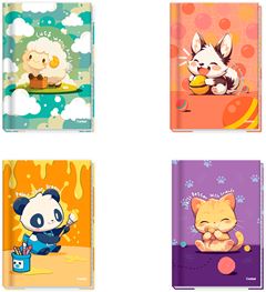 Caderno Credeal Universitario Lala Pets Cd Cost 48fls