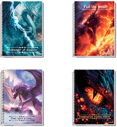 Caderno Credeal Universitario Aventura Dragoes Cd 10m 160fls