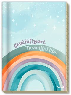 Caderno Credeal Universitario Arco Iris 1/4 Cd Cost 80fls