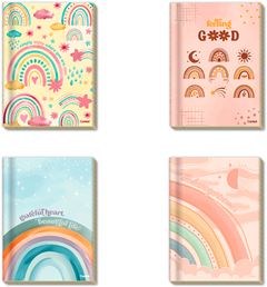 Caderno Credeal Universitario Arco Iris 1/4 Cd Cost 80fls