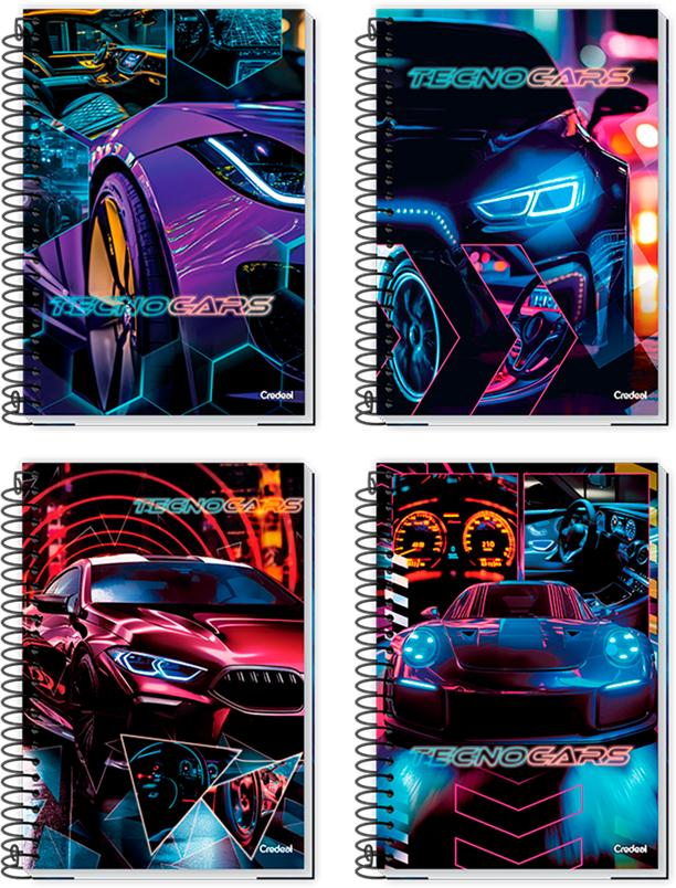 Caderno Credeal Universitario Tecnocars Cd 1m 96fls