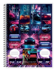 Caderno Credeal Universitario Tecnocars Cd 1m 96fls