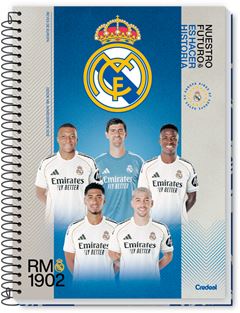 Caderno Credeal Universitario Real Madrid Cd 1m 80fls