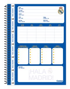 Caderno Credeal Universitario Real Madrid Cd 1m 80fls