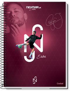 Caderno Credeal Universitario Neymar Cd 10m 160fls