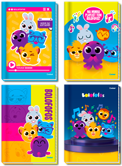 Caderno Credeal Universitario Bolofofos Cd Cost 80fls