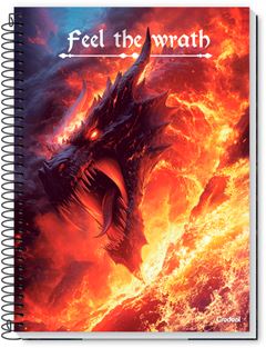 Caderno Credeal Universitario Aventura Dragoes Cd 1m 80fls