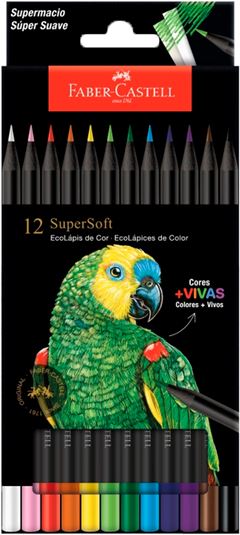 Lapis De Cor Faber Castell Soft 12 Cores