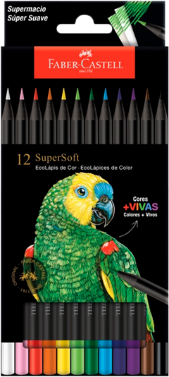 Lapis De Cor Faber Castell Soft 12 Cores