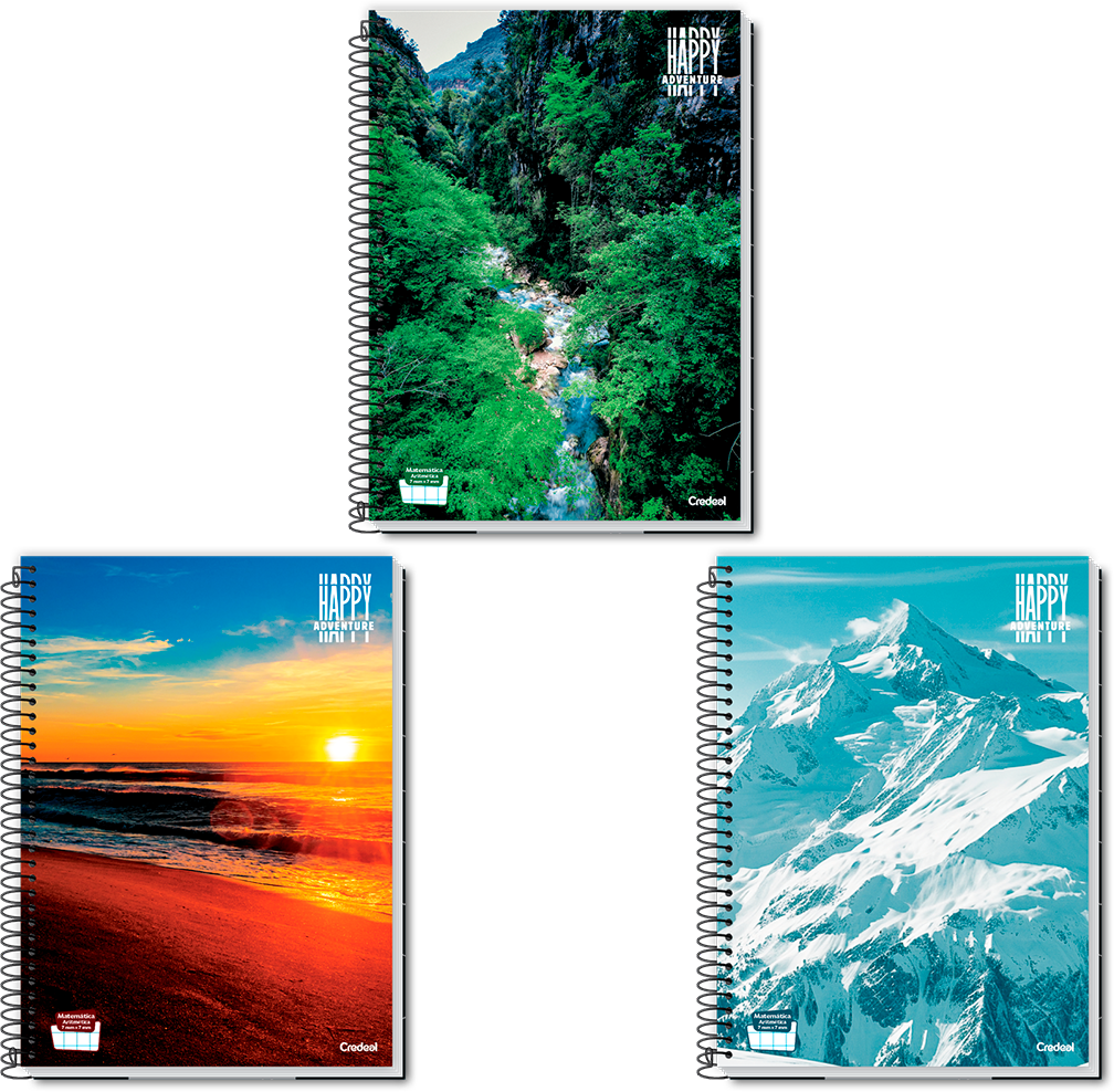 Caderno Credeal Happy 1/4 Cd Esp 200fls