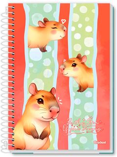 Caderno Credeal Universitario Lala Pets Cd 1m 80fls