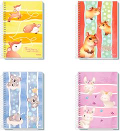 Caderno Credeal Universitario Lala Pets Cd 1m 80fls