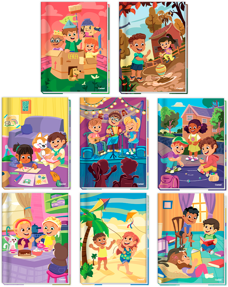 Caderno Credeal Turma Da Lala 1/4 Cf 48fls