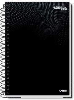 Caderno Credeal Universitario Essencial Preto Cd 10m 160fls