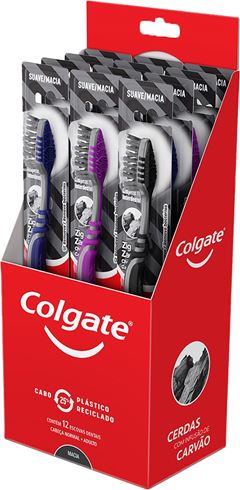 Escova Dental Colgate Zig Zag Carvao
