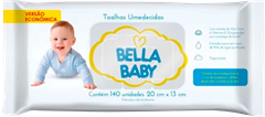 Toalha Umedecida Bella Baby 140un