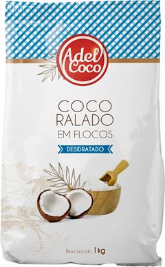 Coco Ralado Adelcoco Desidratado Flocos 1kg
