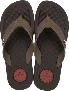 Sandalia Cartago Arizona Light Masc Adulto Marrom /Vermelho