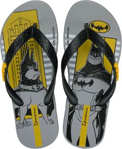 Sandalia Ipanema Batman Masc Infantil Grafite/Preto/Verde