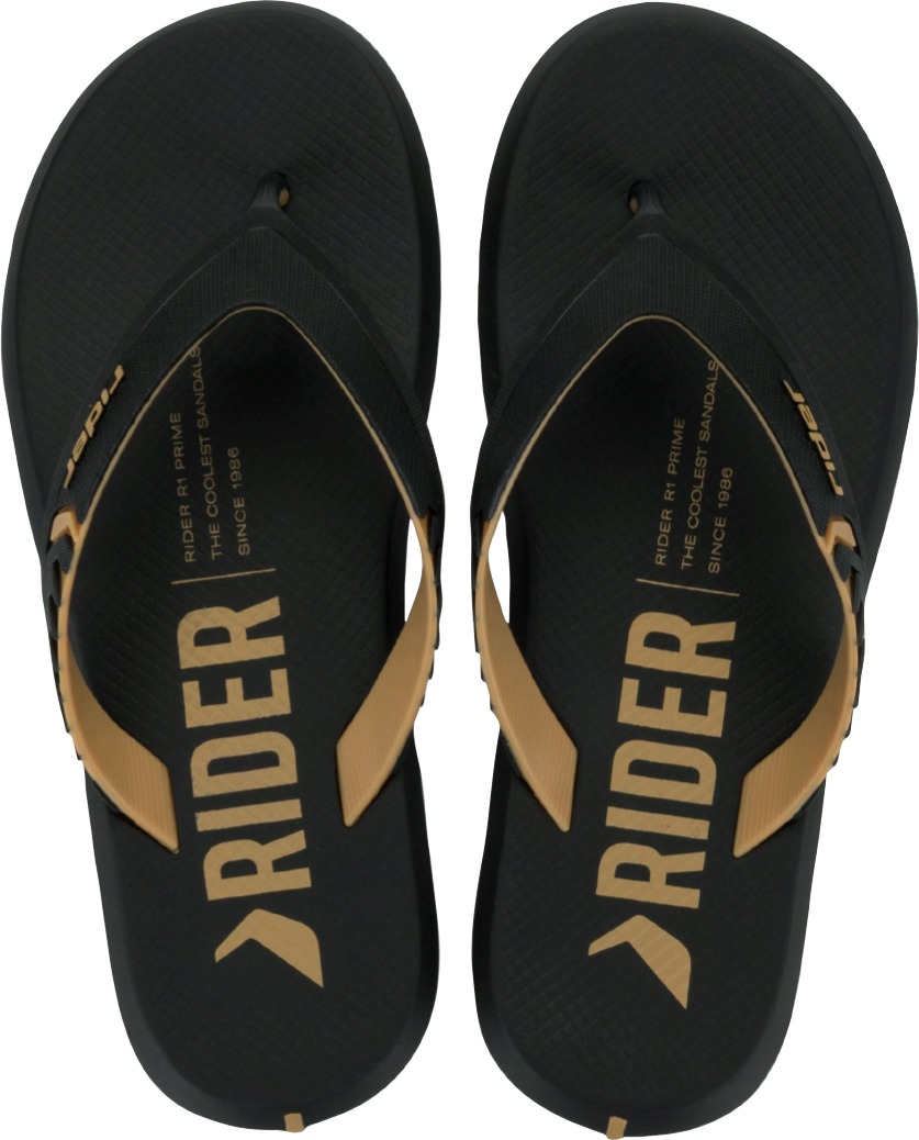 Sandalia Rider R1 Prime Masc Adulto Preto/Bege