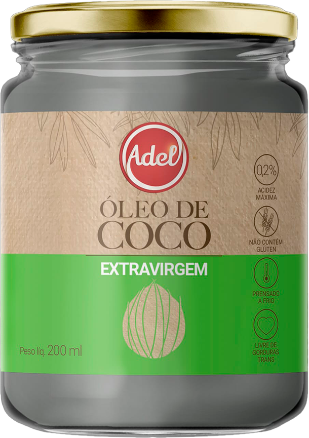 Oleo De Coco Adelcoco Extra Virgem 200ml